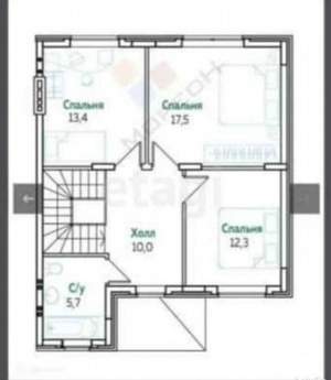 Таунхаус 128м&sup2;, 2-этажный, участок 3 сот.  