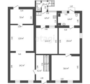 Дом 140м², 3-этажный, участок 1 сот.  