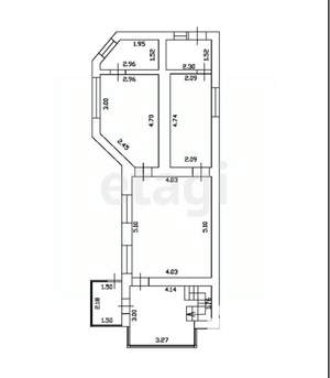 Дом 82м&sup2;, 1-этажный, участок 6 сот.  