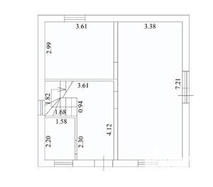 Дом 120м², 2-этажный, участок 4 сот.  