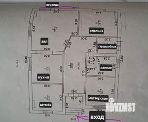 Дом 112м², 1-этажный, участок 4 сот.  