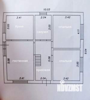 Коттедж 128м², 2-этажный, участок 5 сот.  