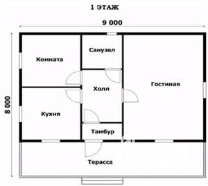Дача 72м², 1-этажный, участок 6 сот.  