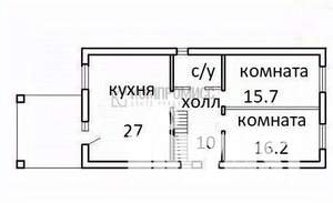Дом 120м², 1-этажный, участок 3 сот.  
