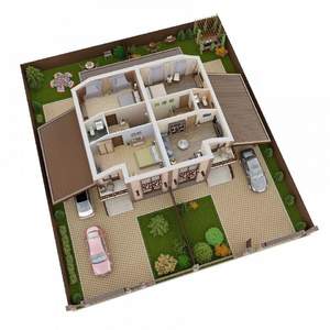 Коттедж 107м&sup2;, 2-этажный, участок 3 сот.  