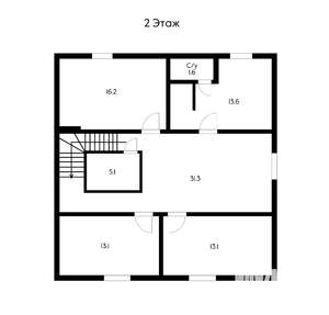 Дом 200м², 2-этажный, участок 6 сот.  