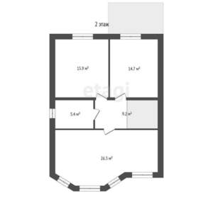 Дом 140м², 2-этажный, участок 6 сот.  