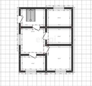 Дом 118м², 2-этажный, участок 6 сот.  