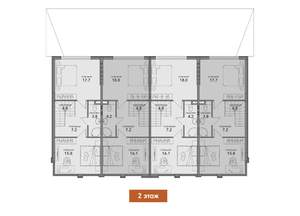 Дом 118м&sup2;, 2-этажный, участок 2 сот.  