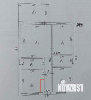 Дом 112м², 1-этажный, участок 4 сот.  
