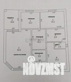 Дом 132м&sup2;, 1-этажный, участок 6 сот.  