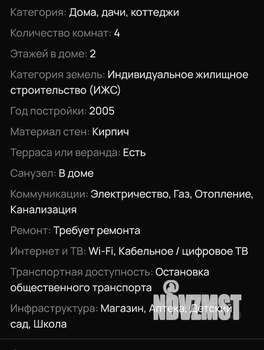 Дом 80м², 2-этажный, участок 2 сот.  