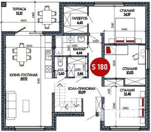 Дом 170м&sup2;, 2-этажный, участок 6 сот.  