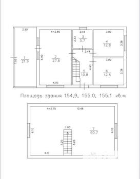 Дом 141м², 2-этажный, участок 4 сот.  
