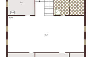 Дом 484м&sup2;, 3-этажный, участок 16 сот.  