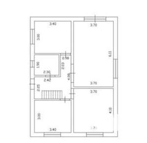 Коттедж 124м², 1-этажный, участок 4 сот.  