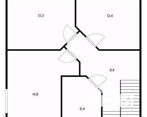 Таунхаус 120м², 2-этажный, участок 2 сот.  