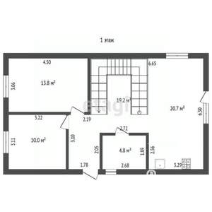 Дом 134м², 2-этажный, участок 4 сот.  