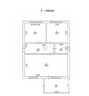 Дом 100м², 1-этажный, участок 3 сот.  