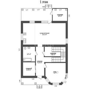 Дом 207м&sup2;, 2-этажный, участок 6 сот.  