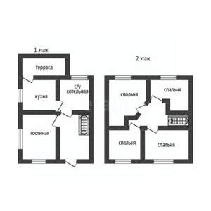 Дом 133м², 2-этажный, участок 3 сот.  