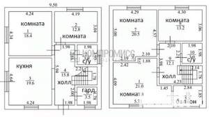 Дом 155м², 2-этажный, участок 4 сот.  
