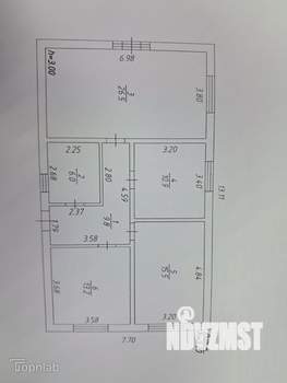 Дом 85м&sup2;, 1-этажный, участок 4 сот.  