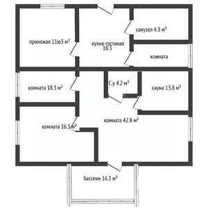 Дом 291м&sup2;, 2-этажный, участок 8 сот.  