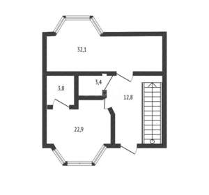 Дом 152м², 2-этажный, участок 5 сот.  