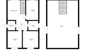 Дом 120м², 2-этажный, участок 4 сот.  