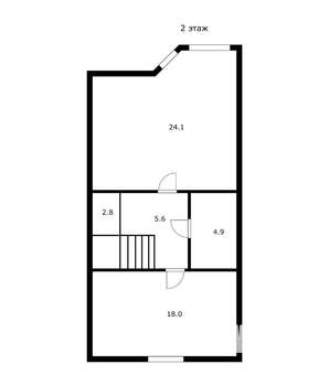 Таунхаус 105м&sup2;, 2-этажный, участок 2 сот.  