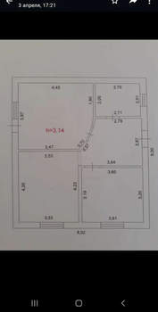 Дом 100м&sup2;, 2-этажный, участок 3 сот.  