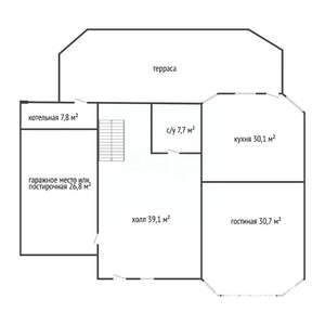 Дом 272м², 2-этажный, участок 8 сот.  
