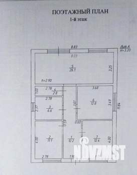 Дом 130м², 1-этажный, участок 6 сот.  