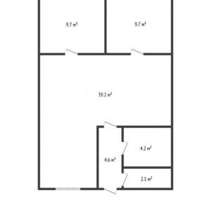 Дом 70м&sup2;, 1-этажный, участок 3 сот.  
