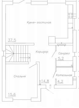 Дом 180м², 2-этажный, участок 4 сот.  