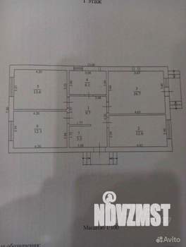 Дом 78м&sup2;, 1-этажный, участок 4 сот.  