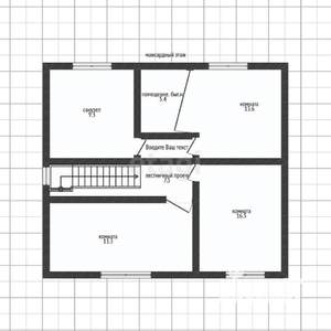Дом 155м&sup2;, 2-этажный, участок 12 сот.  