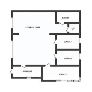 Дом 90м&sup2;, 1-этажный, участок 6 сот.  