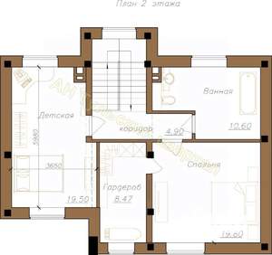Коттедж 172м&sup2;, 2-этажный, участок 8 сот.  