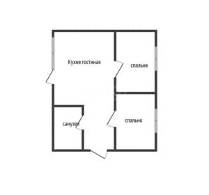 Дом 71м&sup2;, 1-этажный, участок 7 сот.  