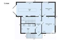 Дом 158м&sup2;, 2-этажный, участок 4 сот.  