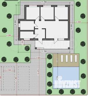 Дом 91м&sup2;, 1-этажный, участок 5 сот.  