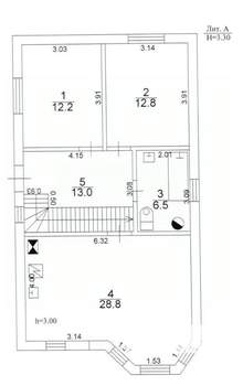 Дом 145м², 2-этажный, участок 4 сот.  