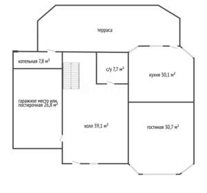 Дом 272м², 2-этажный, участок 8 сот.  