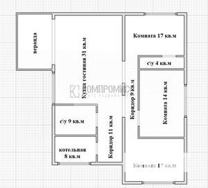 Дом 120м², 1-этажный, участок 5 сот.  