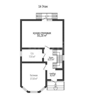 Дом 138м&sup2;, 2-этажный, участок 4 сот.  