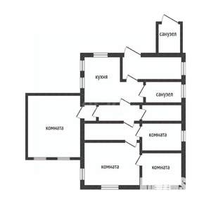 Дом 97м&sup2;, 1-этажный, участок 9 сот.  