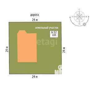 Дом 207м&sup2;, 2-этажный, участок 6 сот.  