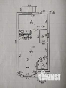 Дом 127м&sup2;, 2-этажный, участок 3 сот.  